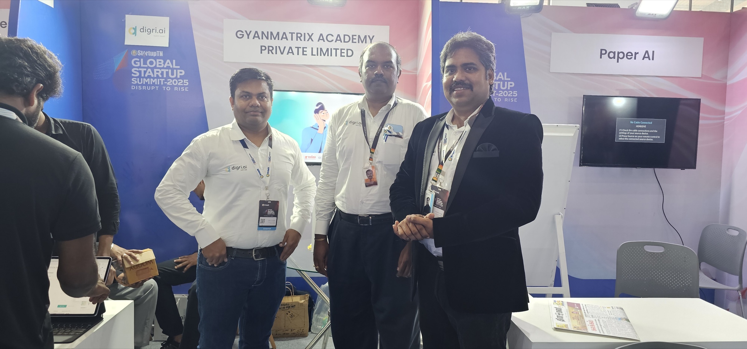 GyanMatrix team at desks